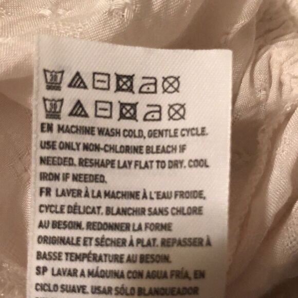 AE L Lace Halter Ruffled Crop Top Beaded Tassels - Picture 7 of 12